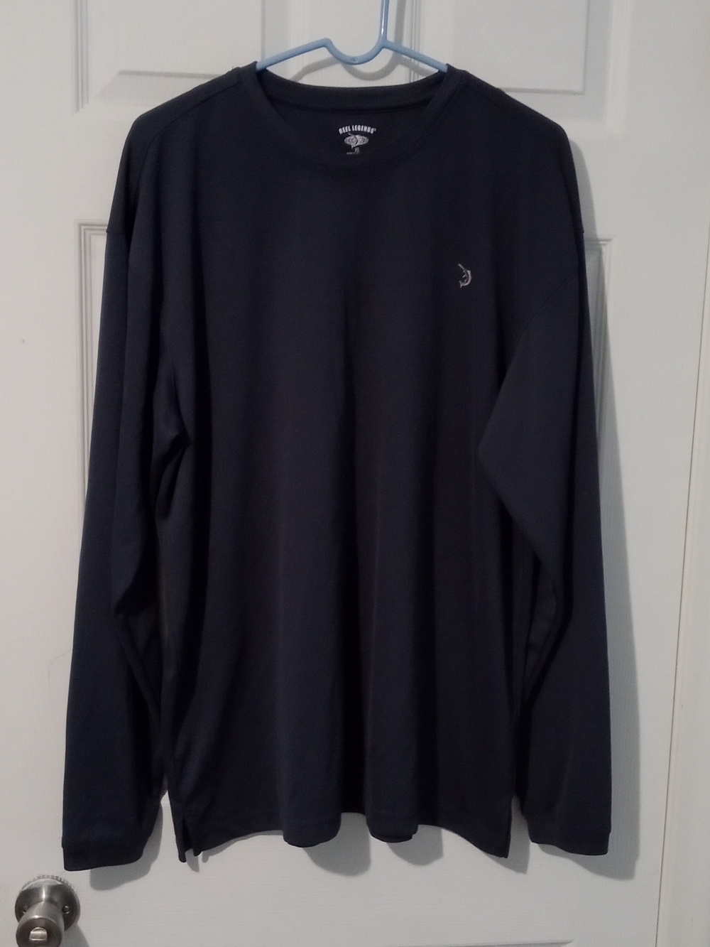 Reel Legends Long Sleeve Crewneck Tee - Dark Navy